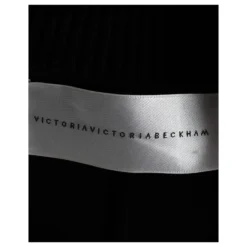 Victoria Beckham Kleid Mit Stehkragen Aus Schwarzer Viskose -Deutschland Fem Leucht Verkaufs-Shop 863454 4