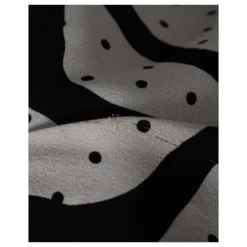 Diane Von Furstenberg Kurzärmliges, Abstraktes Kleid Aus Schwarzer Seide -Deutschland Fem Leucht Verkaufs-Shop 863455 4