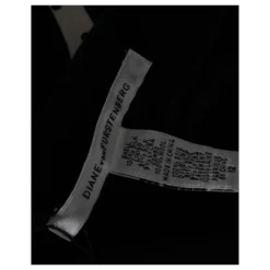 Diane Von Furstenberg Kurzärmliges, Abstraktes Kleid Aus Schwarzer Seide -Deutschland Fem Leucht Verkaufs-Shop 863455 5