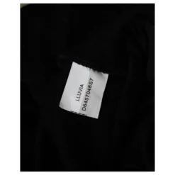 Diane Von Furstenberg Kurzärmliges, Abstraktes Kleid Aus Schwarzer Seide -Deutschland Fem Leucht Verkaufs-Shop 863455 6