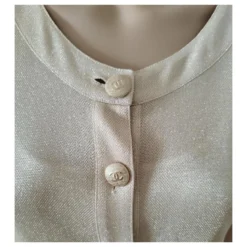 Glänzendes Goldenes Chanel-Kleid 15 Glänzendes Goldenes Chanel-Kleid -Deutschland Fem Leucht Verkaufs-Shop 868250 6
