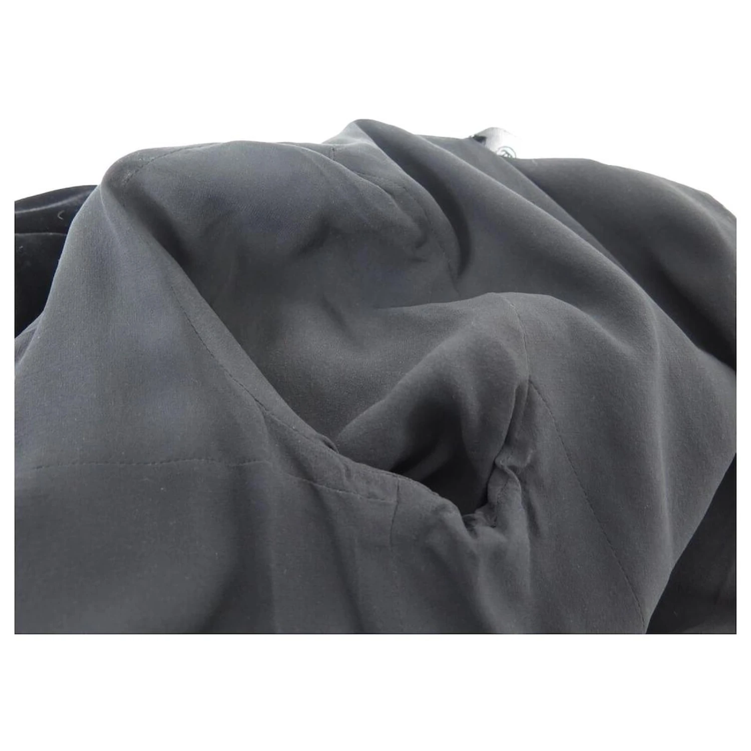 VINTAGE KLEID CHANEL EDELWEISS BLUMEN LANGARM 40 M SAMTKLEID Schwarz 7 VINTAGE KLEID CHANEL EDELWEISS BLUMEN LANGARM 40 M SAMTKLEID Schwarz – Bild 7