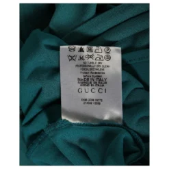 Schulterfreies, ärmelloses Kleid Von Gucci In Blaugrünem Acetat -Deutschland Fem Leucht Verkaufs-Shop 871110 5