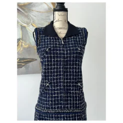 Chanel, 8,7K$ Lesage Tweed-Kleid Blau 16 Chanel, 8,7K$ Lesage Tweed-Kleid Blau -Deutschland Fem Leucht Verkaufs-Shop 876472 7