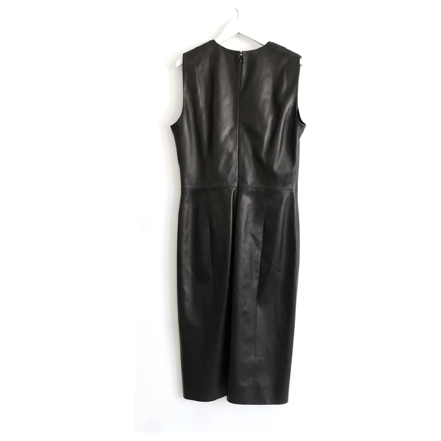 Prada PF15 Schwarzes Kleid Mit Ledergürtel 5 Prada PF15 Schwarzes Kleid Mit Ledergürtel – Bild 5