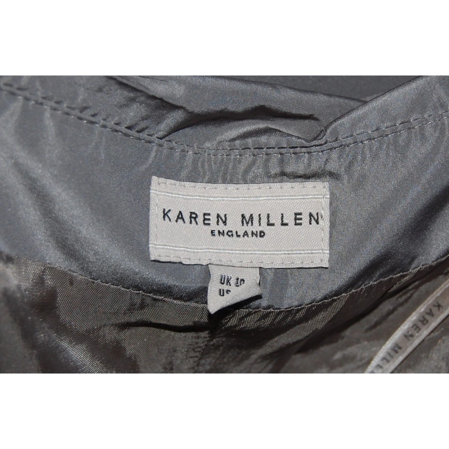 Karen Millen Silber Trägerloses Kleid 6 Karen Millen Silber Trägerloses Kleid – Bild 6