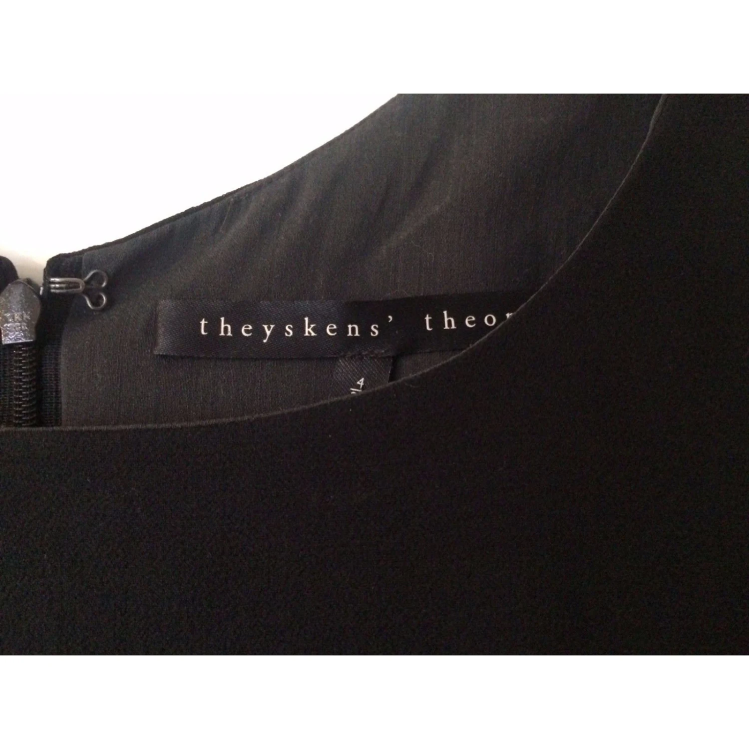 Autre Marque Dalmy Fishu Kleid Schwarz Anthrazitgrau 4 Autre Marque Dalmy Fishu Kleid Schwarz Anthrazitgrau – Bild 4