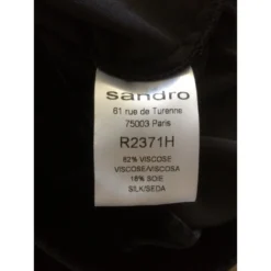 Sandro Kleid Schwarz -Deutschland Fem Leucht Verkaufs-Shop 91622 5
