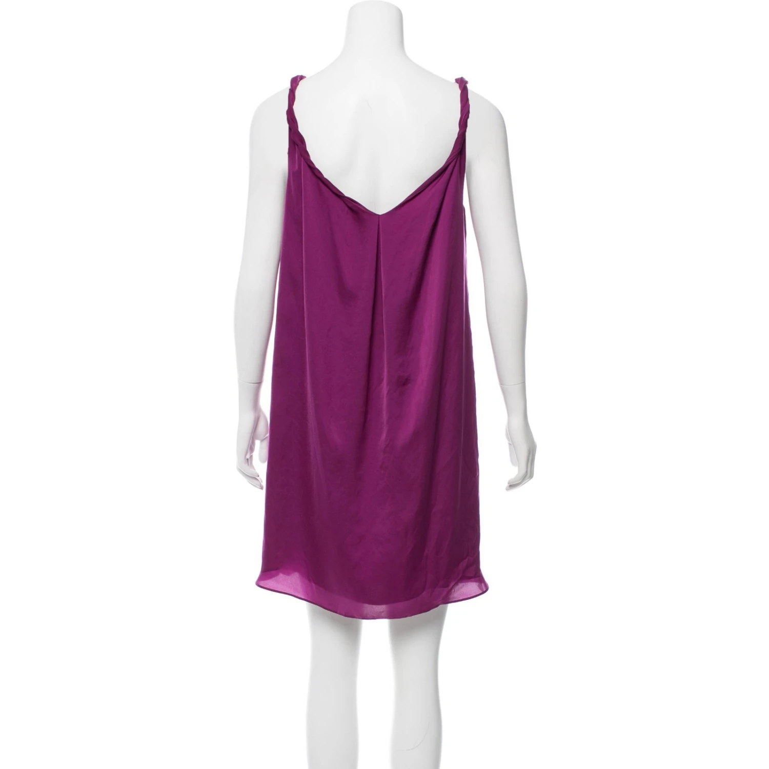Diane Von Furstenberg Lila Kleid Mit Schößchen Fuschia 3 Diane Von Furstenberg Lila Kleid Mit Schößchen Fuschia – Bild 3