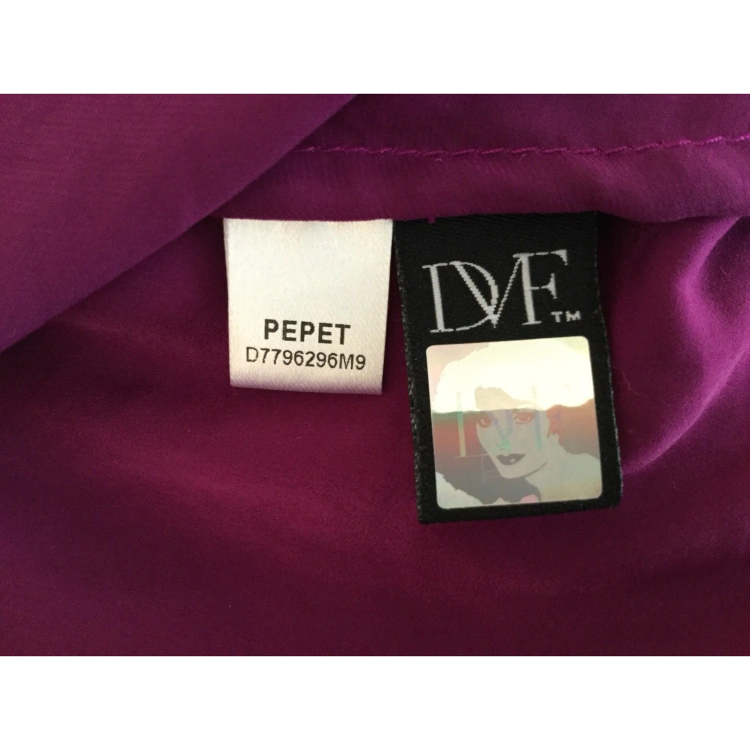 Diane Von Furstenberg Lila Kleid Mit Schößchen Fuschia 5 Diane Von Furstenberg Lila Kleid Mit Schößchen Fuschia – Bild 5