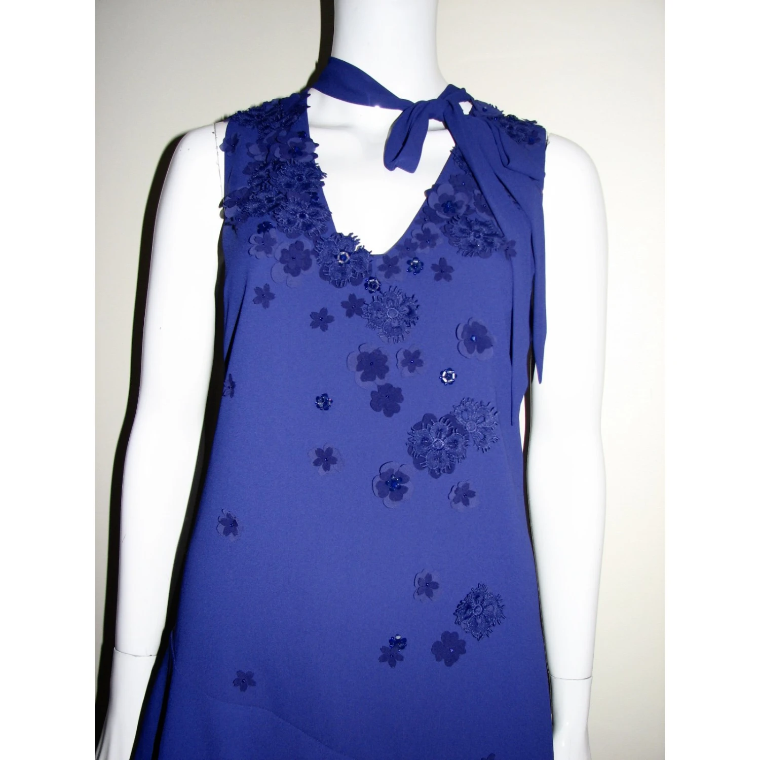 Karen Millen Atemberaubendes Kleid Neu Blau 3 Karen Millen Atemberaubendes Kleid Neu Blau – Bild 3