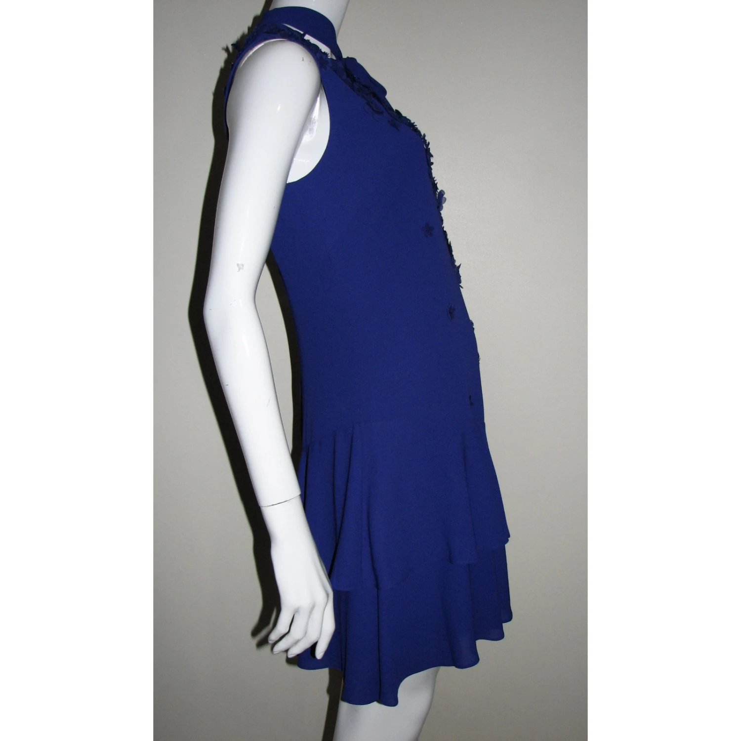 Karen Millen Atemberaubendes Kleid Neu Blau 4 Karen Millen Atemberaubendes Kleid Neu Blau – Bild 4