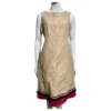 Alberta Ferretti Kleid Aus Wollmischung Mit Metallic-Schimmer Beige Golden