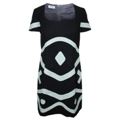 Moschino Cheap And Chic Dunkelbraunes Und Beige Kleid