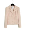 Chanel 05C ROSA TWEEDJACKE IN38 Kleid Großbritannien40 Pink