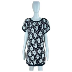 Chanel Kamelien-Kleid Mit CC-Logo Schwarz