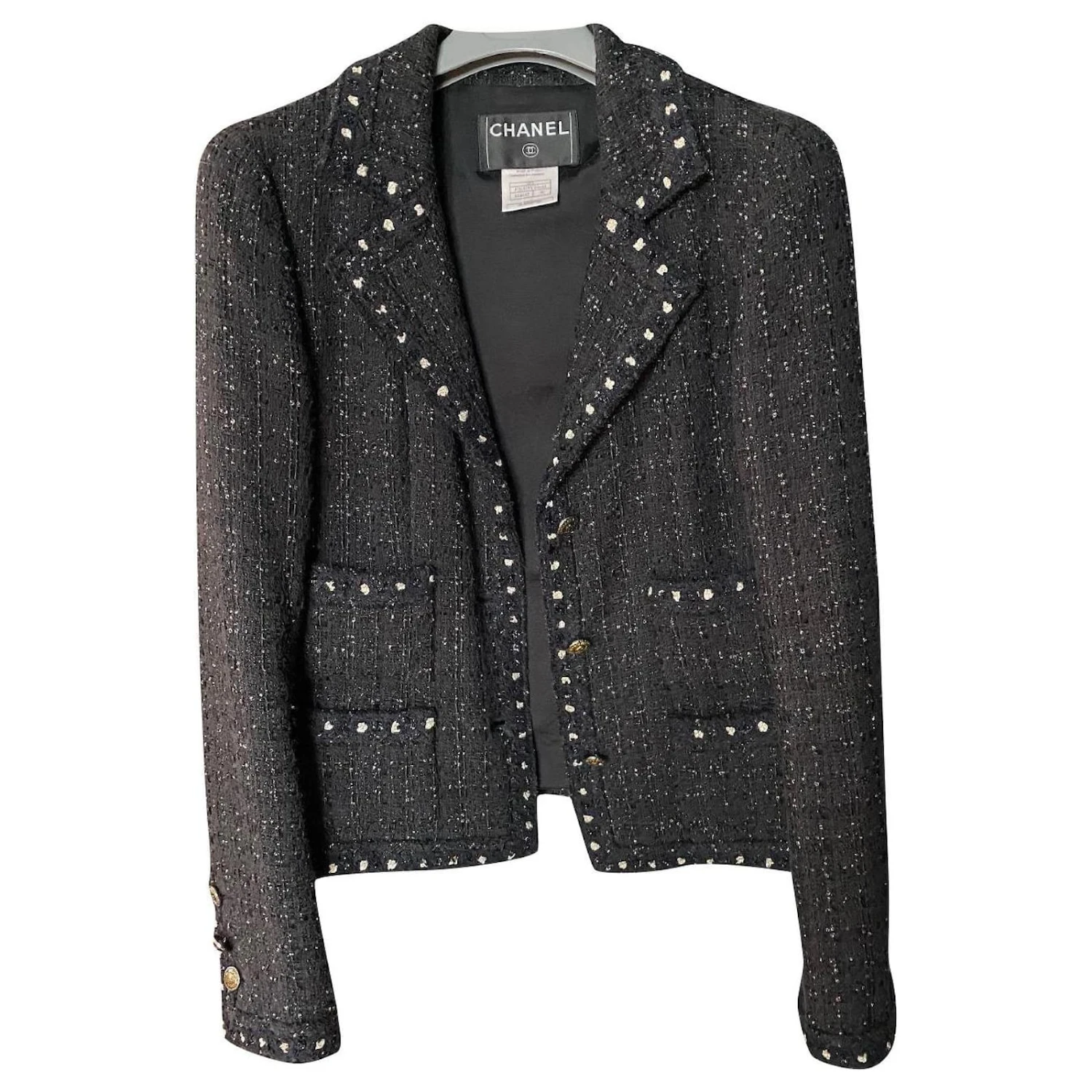 Chanel Zierliches Kleid Noire Schwarz