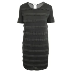 Chloé Dunkles T-Shirt-Kleid Schwarz