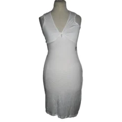 Costume National Kleid Mit Spitze Weiß