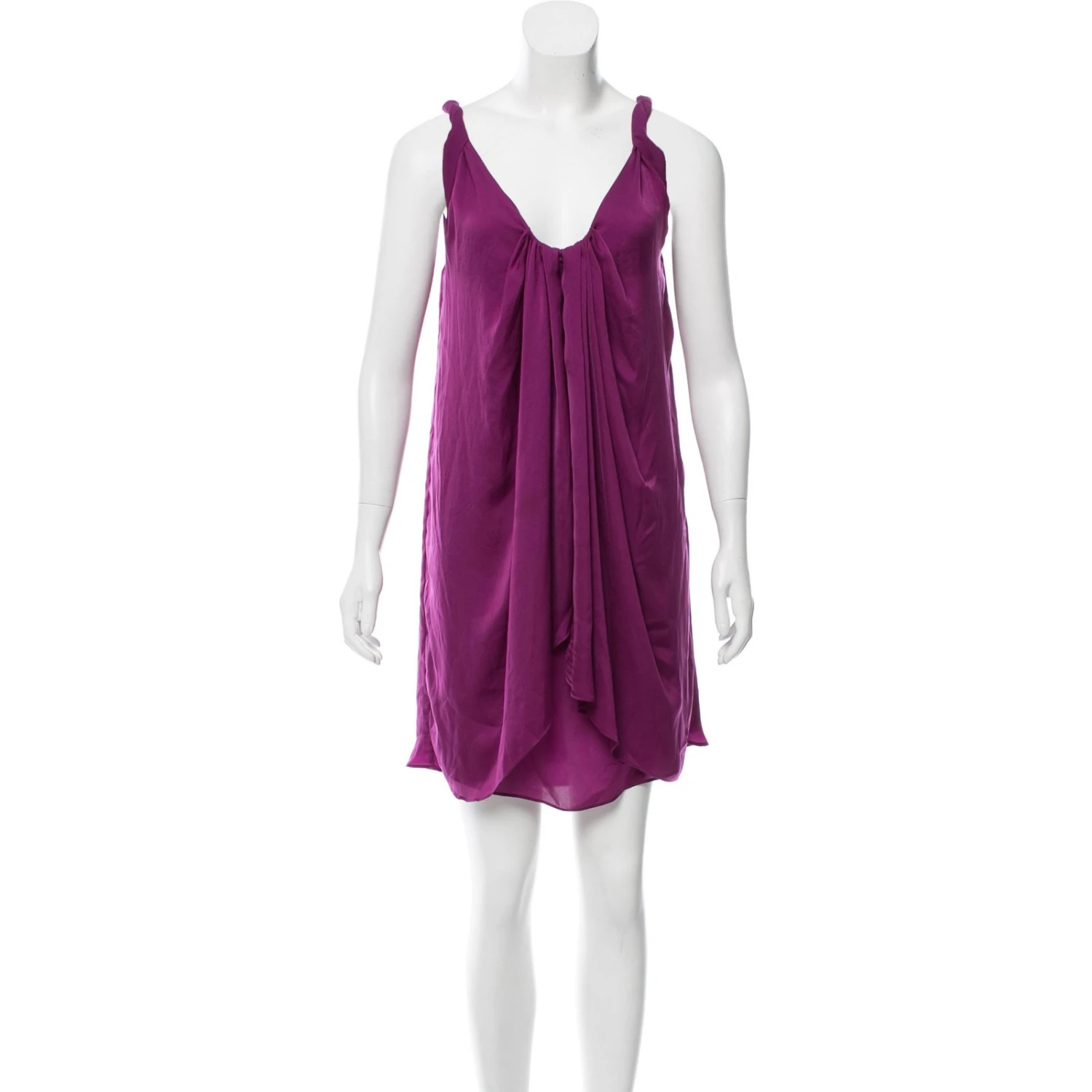 Diane Von Furstenberg Lila Kleid Mit Schößchen Fuschia 1 Diane Von Furstenberg Lila Kleid Mit Schößchen Fuschia