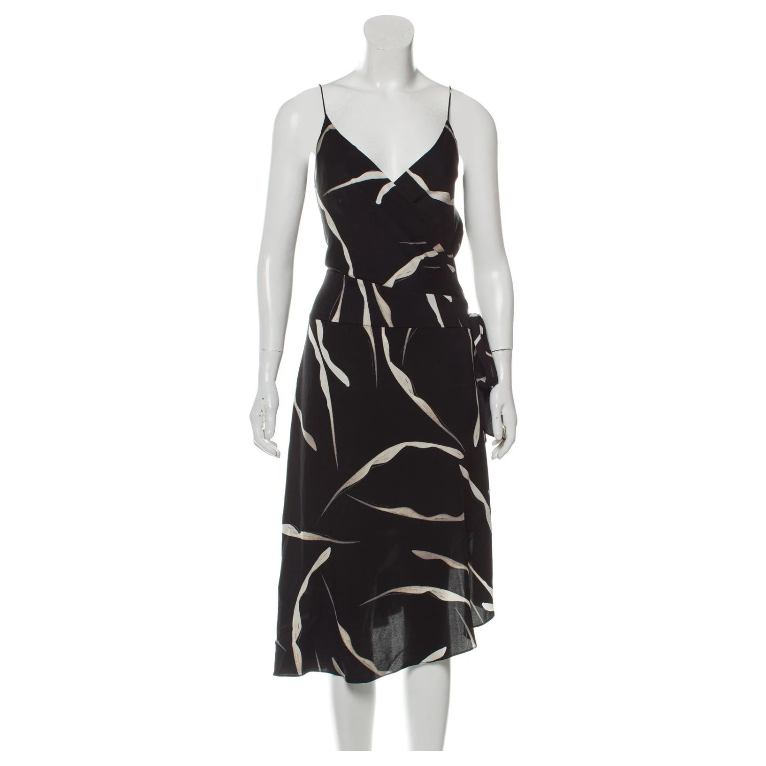 Diane Von Furstenberg Brenndah Asymmetrisches Kleid Schwarz Weiß 1 Diane Von Furstenberg Brenndah Asymmetrisches Kleid Schwarz Weiß