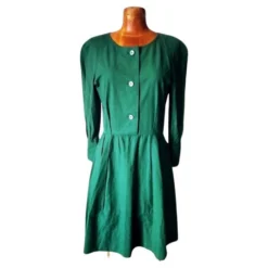 Christian Dior Grünes Kleid Dunkelgrün