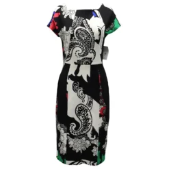 Etro Bedrucktes Mittellanges Kleid Aus Mehrfarbiger Viskose