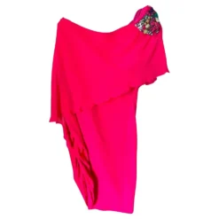 Kleid Aus Baumwolle Und Seide In Fuchsia Mit Ziersteinen Von Patrizia Pepe Fuschia