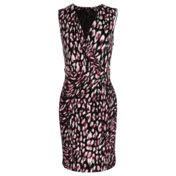 Gucci Bedrucktes Kleid In Wickeloptik Aus Mehrfarbiger Viskose