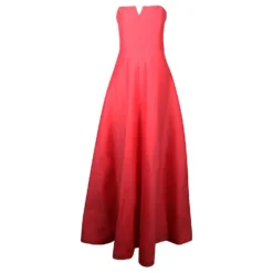 Halston Heritage Pastellrosa Trägerloses Kleid Pink