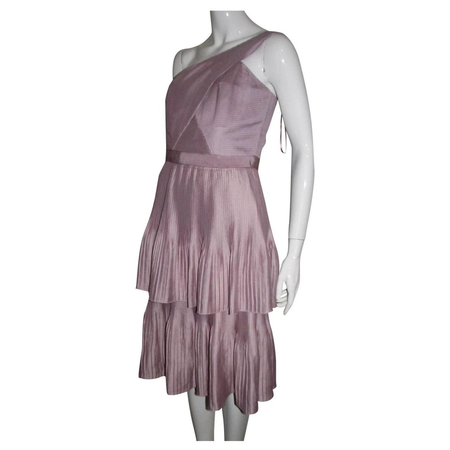 Hobbs Ein Schulter Rosa Kleid Pink
