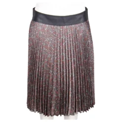 Karen Millen Kleid Mit Faltenrock Und Print Braun