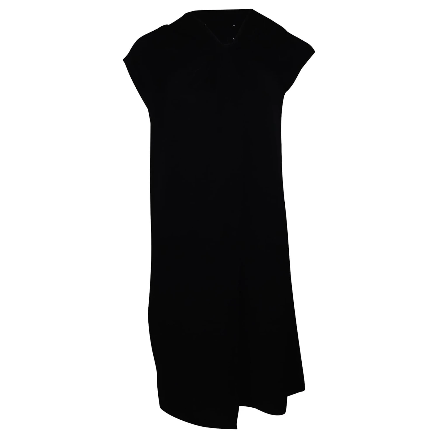 Maison Martin Margiela Kleid Mit Verdrehtem Ausschnitt Aus Schwarzem Polyester