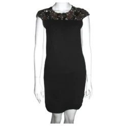 Needle & Thread Bejeweled Kleid Schwarz Mehrfarben