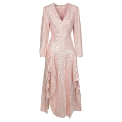 Stella Mc Cartney Stella McCartney Asymmetrisches Kleid Mit Animal-Print Pink
