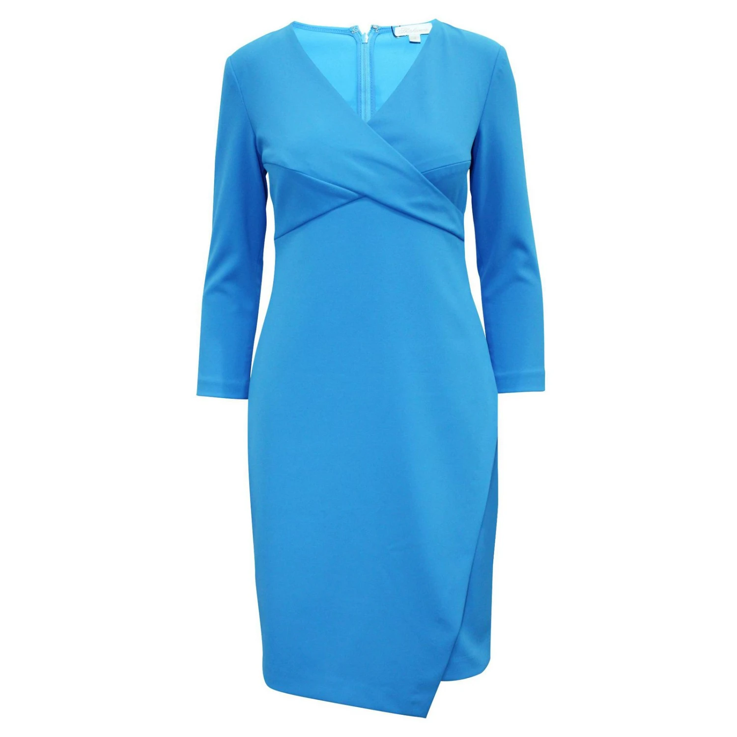 Autre Marque Tiefblaues Elegantes Kleid Mit V-Ausschnitt 1 Autre Marque Tiefblaues Elegantes Kleid Mit V-Ausschnitt