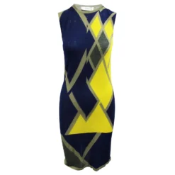 Pringle Of Scotland Buntes Kleid Aus Kaschmir & Seide