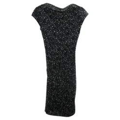 Reiss Figurbetontes Kleid Weiß Blau