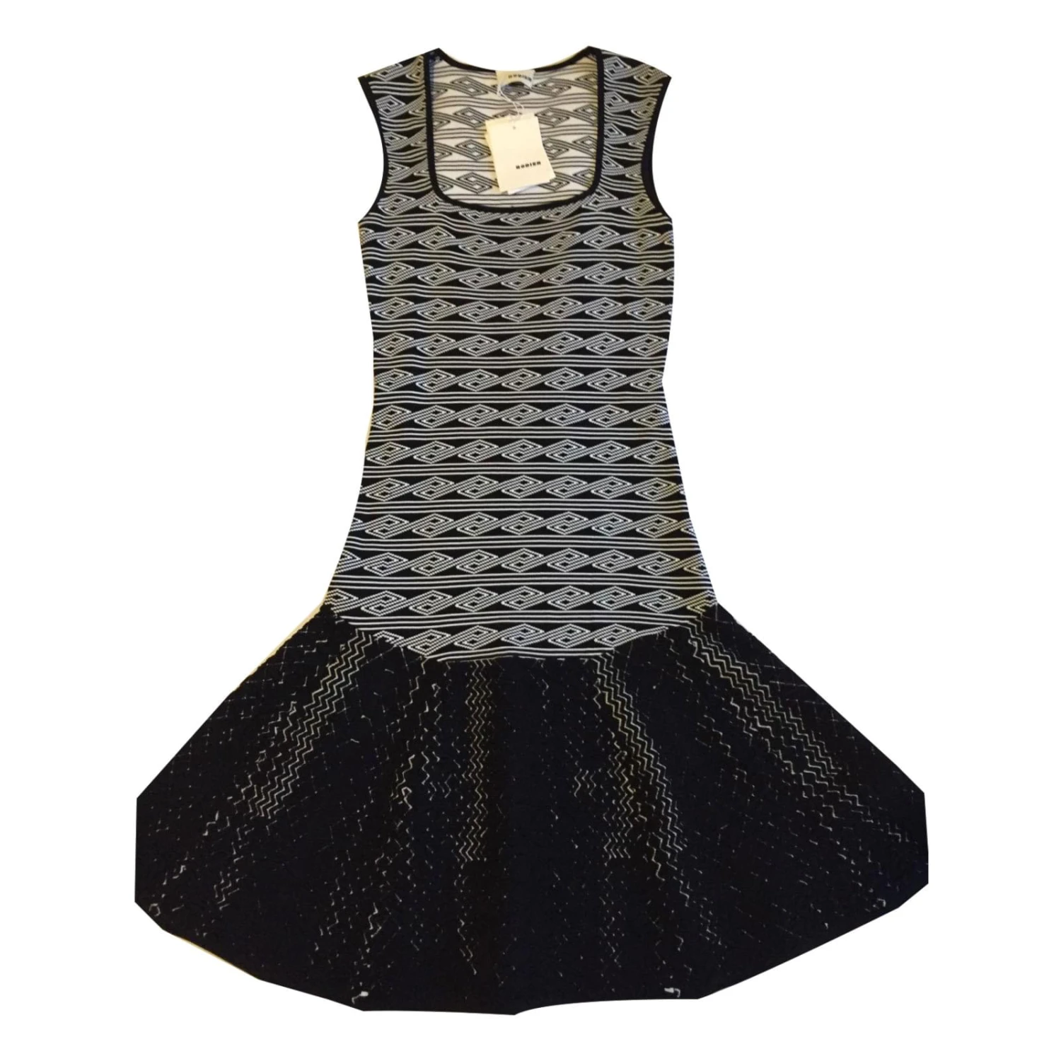 Rodier Kleid Schwarz Weiß