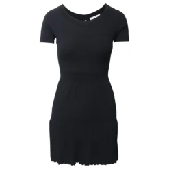 Sandro Paris Kleid Mit U-Ausschnitt Aus Schwarzer Viskose