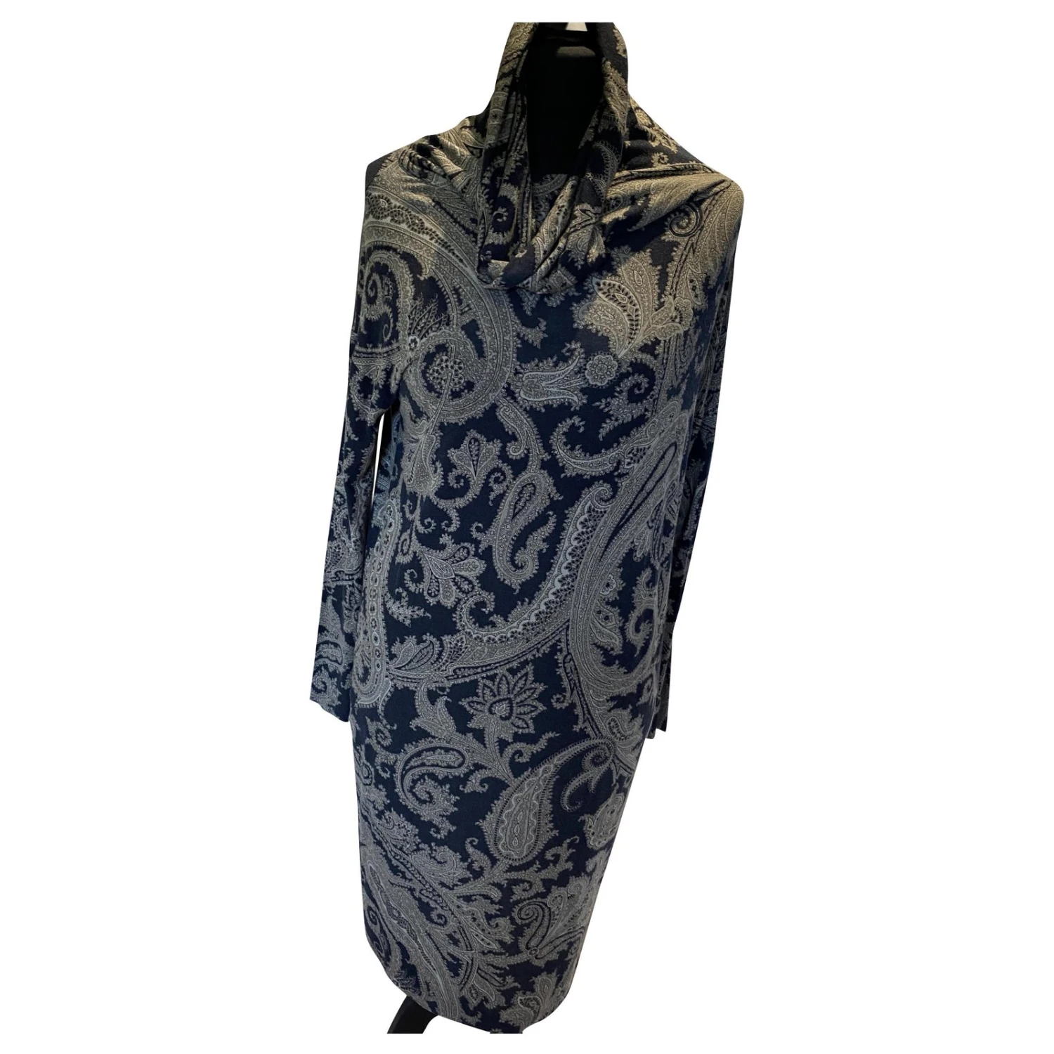 Etro Kleid Schwarz Grau Roh 1 Etro Kleid Schwarz Grau Roh