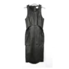 3.1 Phillip Lim Kleid Aus Leder Und Seide Von Phillip Lim Schwarz