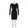 Diane Von Furstenberg DVF Octavia Kleid Schwarz Lila