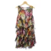 *Dolce & Gabbana Mehrfarbiges ärmelloses Kleid Mit Blumenmuster Mehrfarben