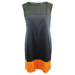 Theory Schwarze Farbe, Kleid In Marineblau Und Orange