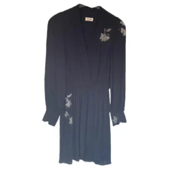 Zadig & Voltaire Strass Denken Sie Daran, Kleid Blau