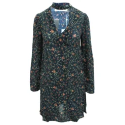 Zimmermann Dunkelblaues Bedrucktes, Locker Sitzendes Kleid Marineblau